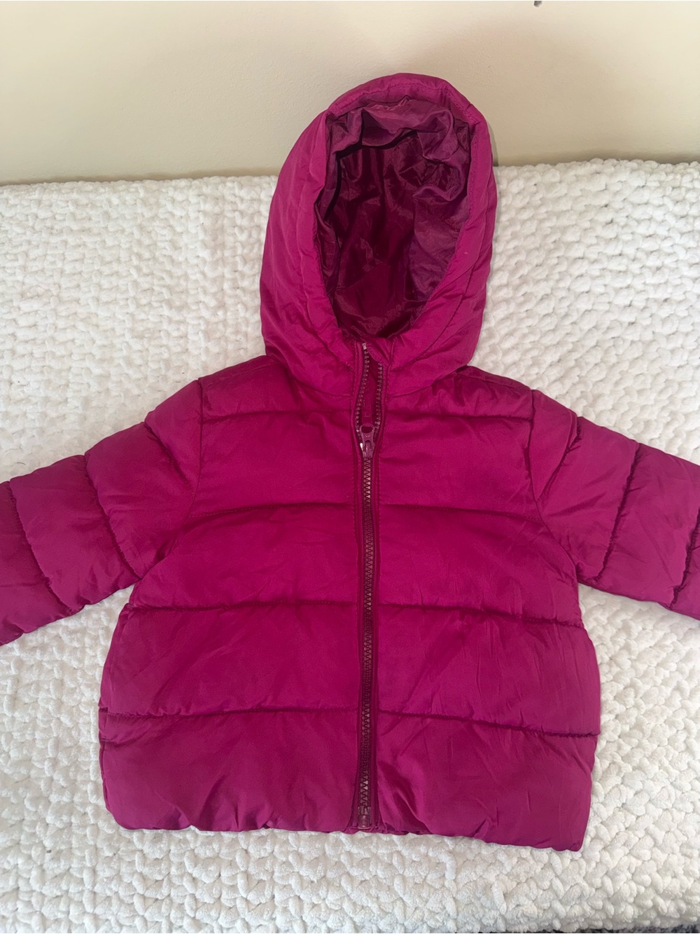The Children's Place Hooded Puffer Jacket - Magenta